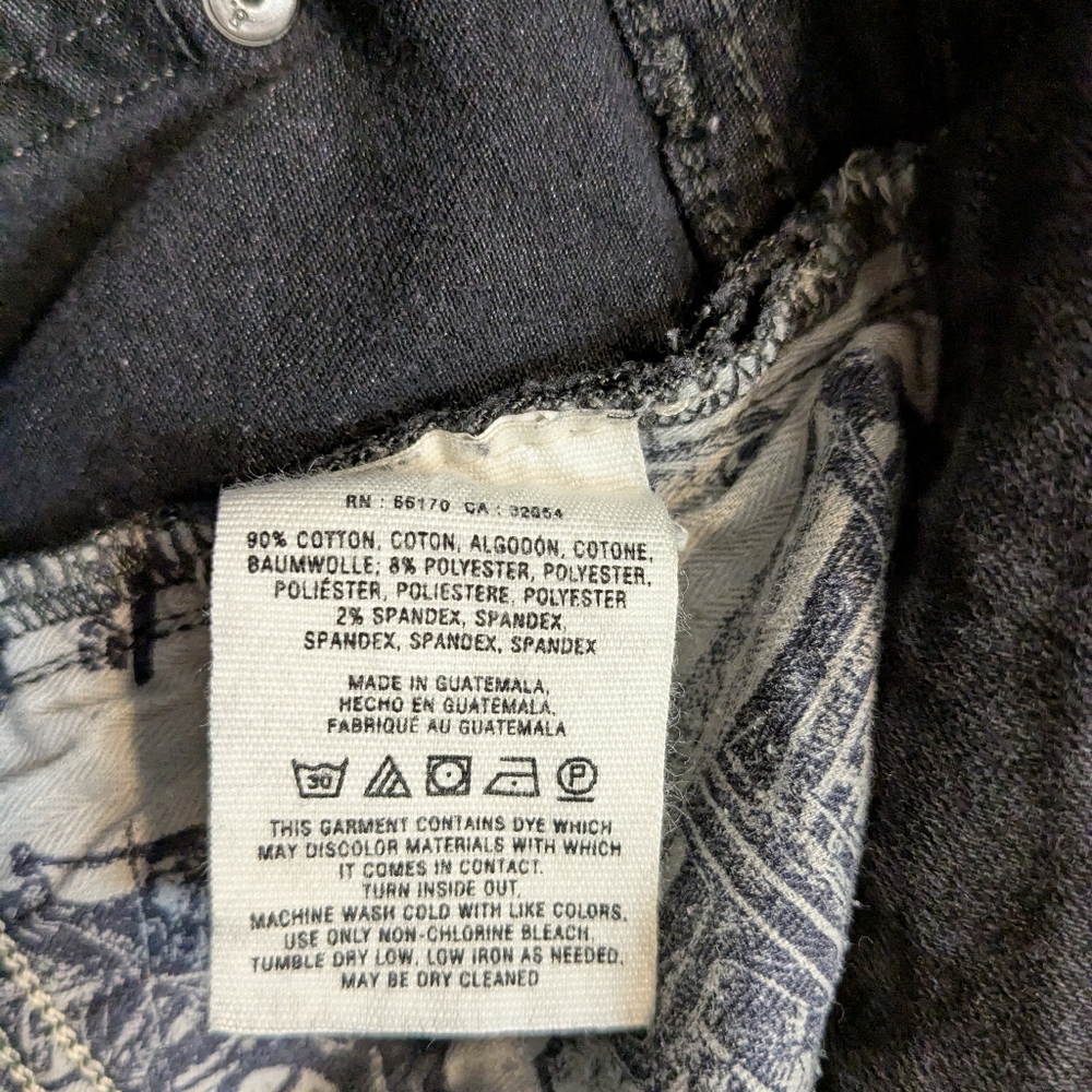 Anthropologie Pilcro Letterpress Womens Straight Black Jeans Sz 28 Classic Denim - Picture 14 of 15